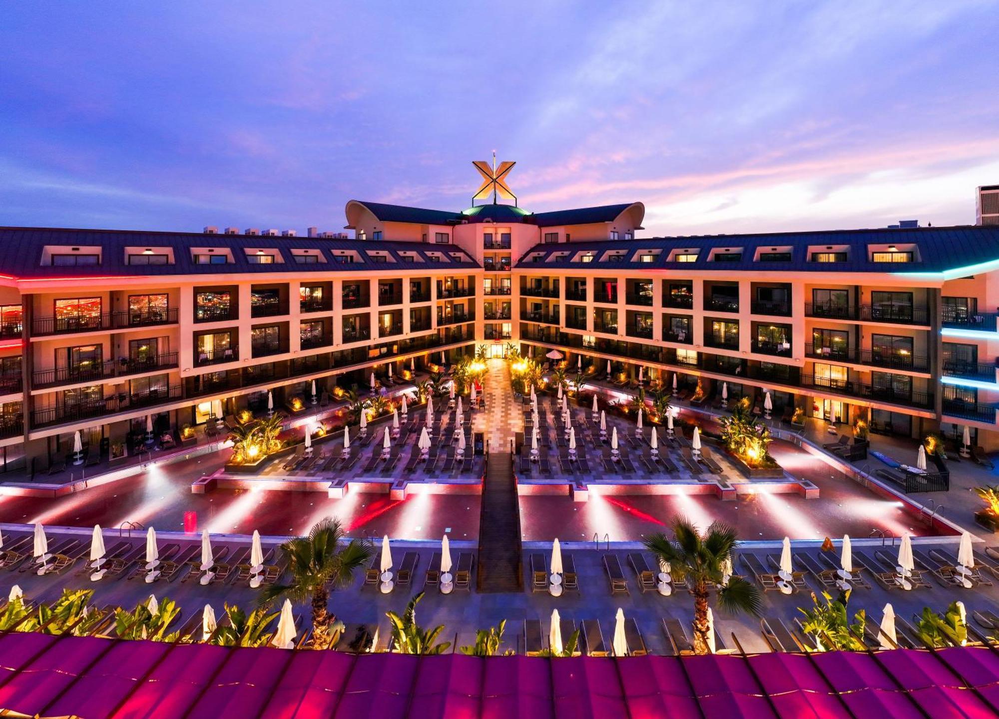 The X Belek — evening view